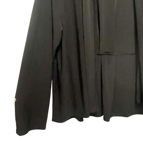 Habitat Black Stretch Kimono Drape Cardigan Jacket Women’s Size XL Minimalist - Picture 3 of 4